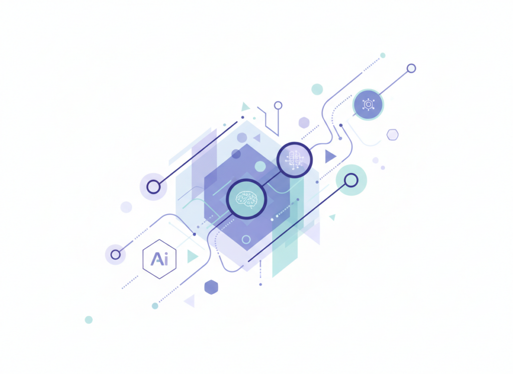 AI and humans collaborating in technology.