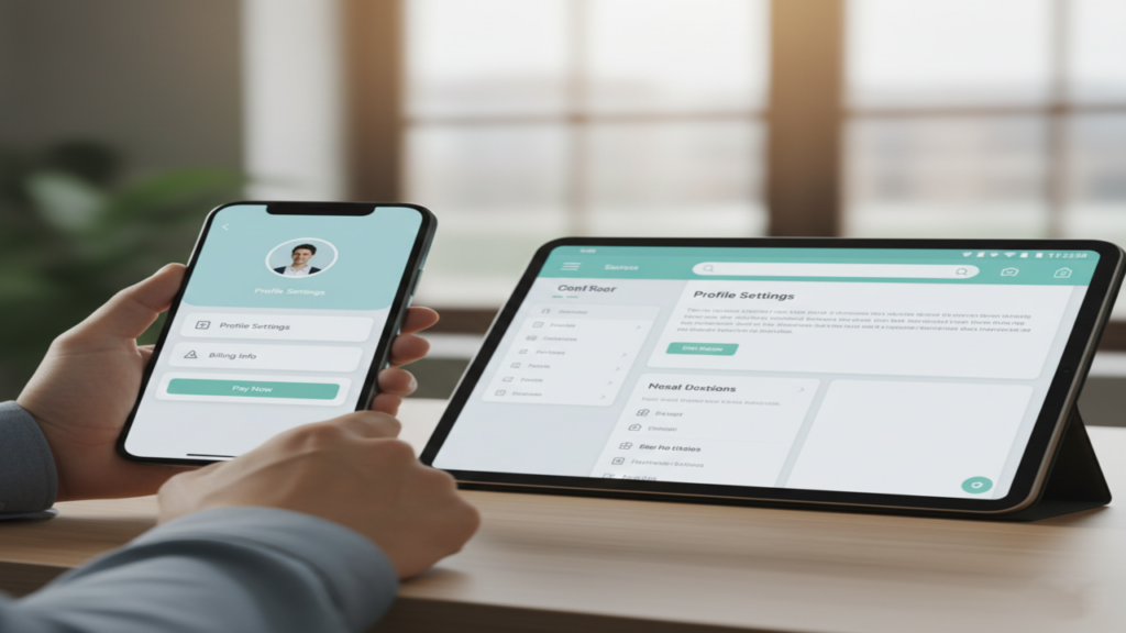 User experience focused website and app design for better engagement.