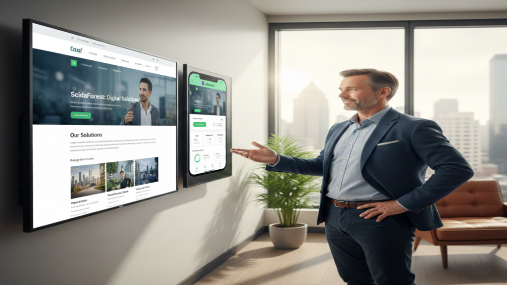 Grow your digital presence with professional website and app development.