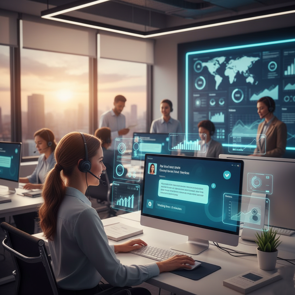 AI-powered customer support system helping businesses respond to customer questions faster and more accurately.